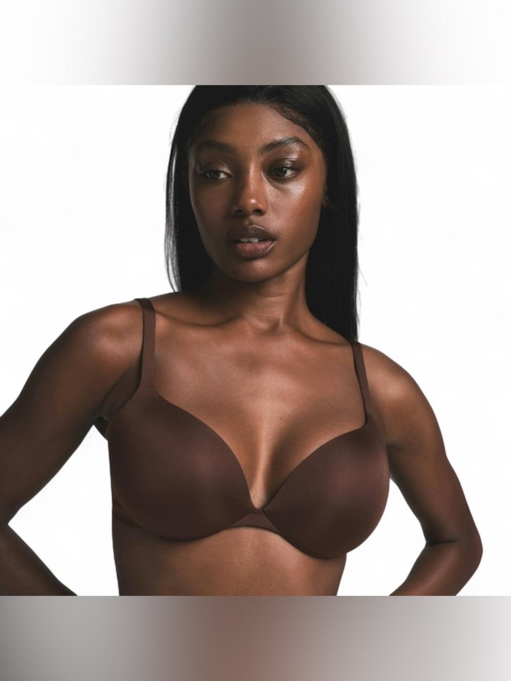 SKIMS Ultimate Teardrop Push-Up Bra Cocoa (Brown) SZ 38DD